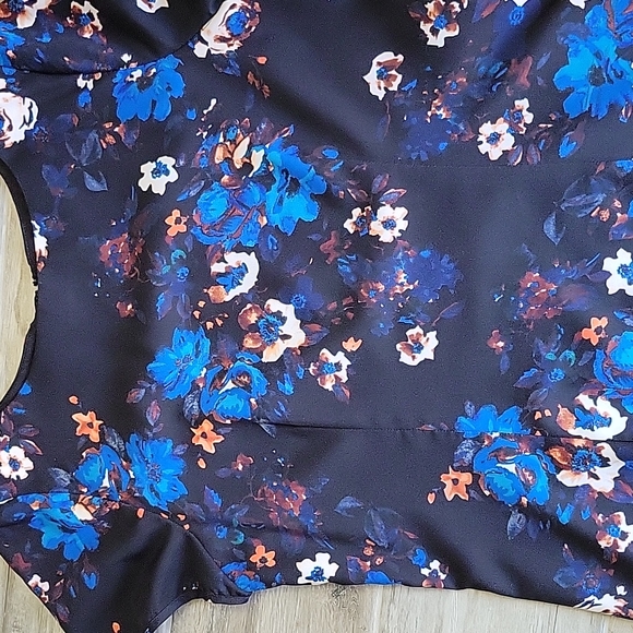 Yumi Kim black and blue floral dress size small - Picture 5 of 10